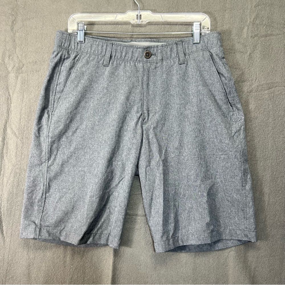 Under Armour Heat Gear Men's Shorts 34 loose fit Heathered Gray Performance Golf
